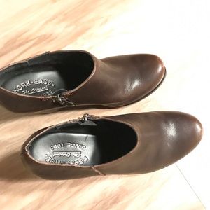 Kork-Ease brown leather booties